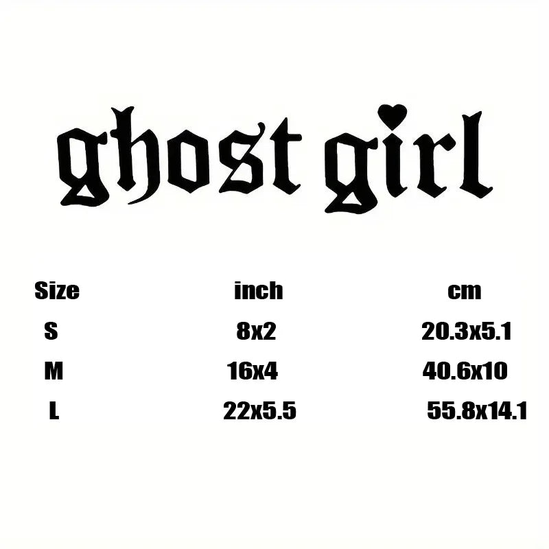 👻 Ghost Girl Window Banner – JDM Vinyl Decal for Baddies Who Ride at Night
