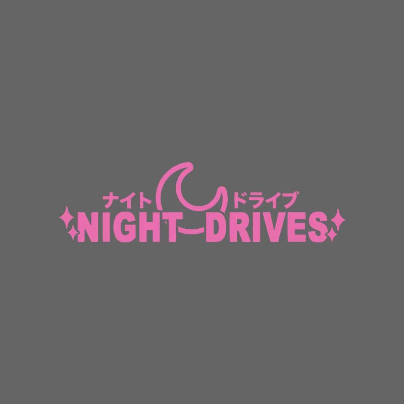 🌙 Night Drives JDM Window Banner