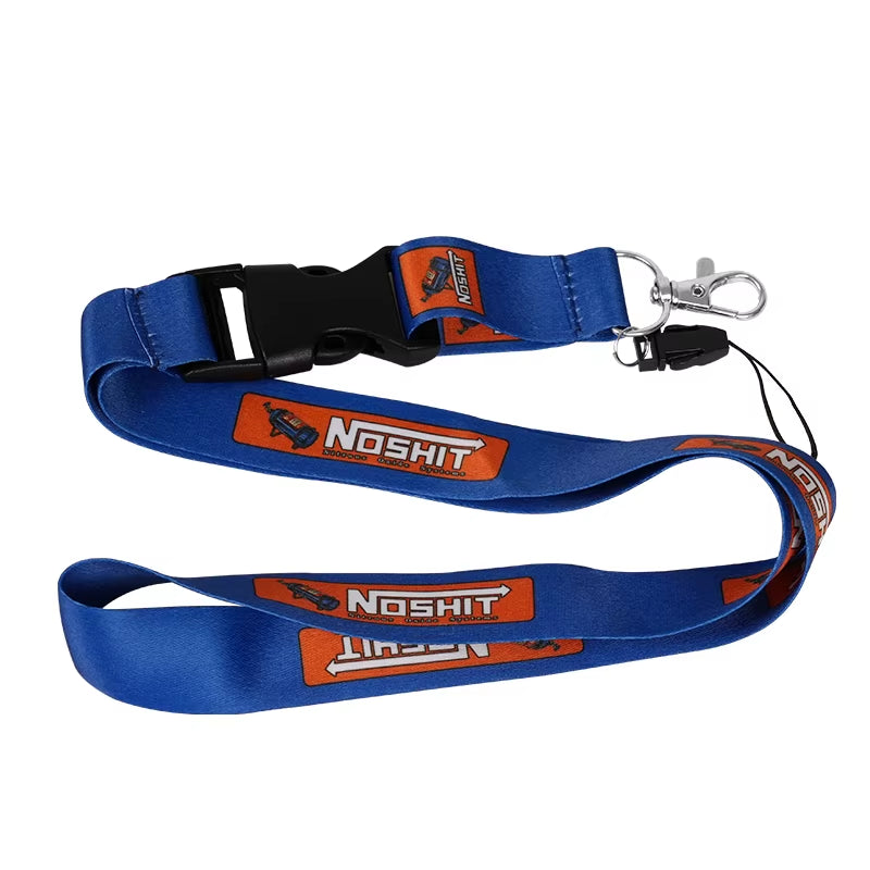 NEW JDM Style Lanyard Keychain Work Card ID Cell Phone Key Hanging Neck Lanyard NOS FAKE TAXI Keyring Motorcycl Auto Accessories