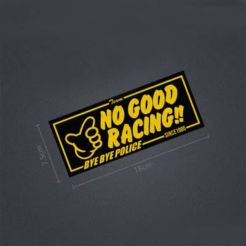 🚓💨 NO GOOD RACING Stickers – Bye Bye Police Since 1985 😎🔥