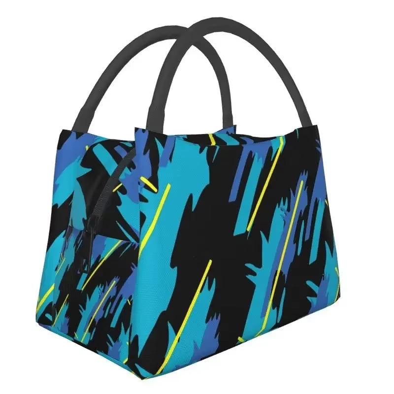 Custom Japanese Retro Auto Hks Jdm Drifting Lunch Bags Men Women Cooler Thermal Insulated Lunch Boxes for Work Pinic or Travel