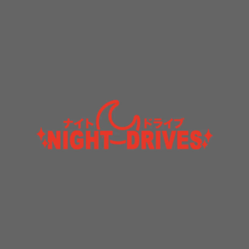 🌙 Night Drives JDM Window Banner