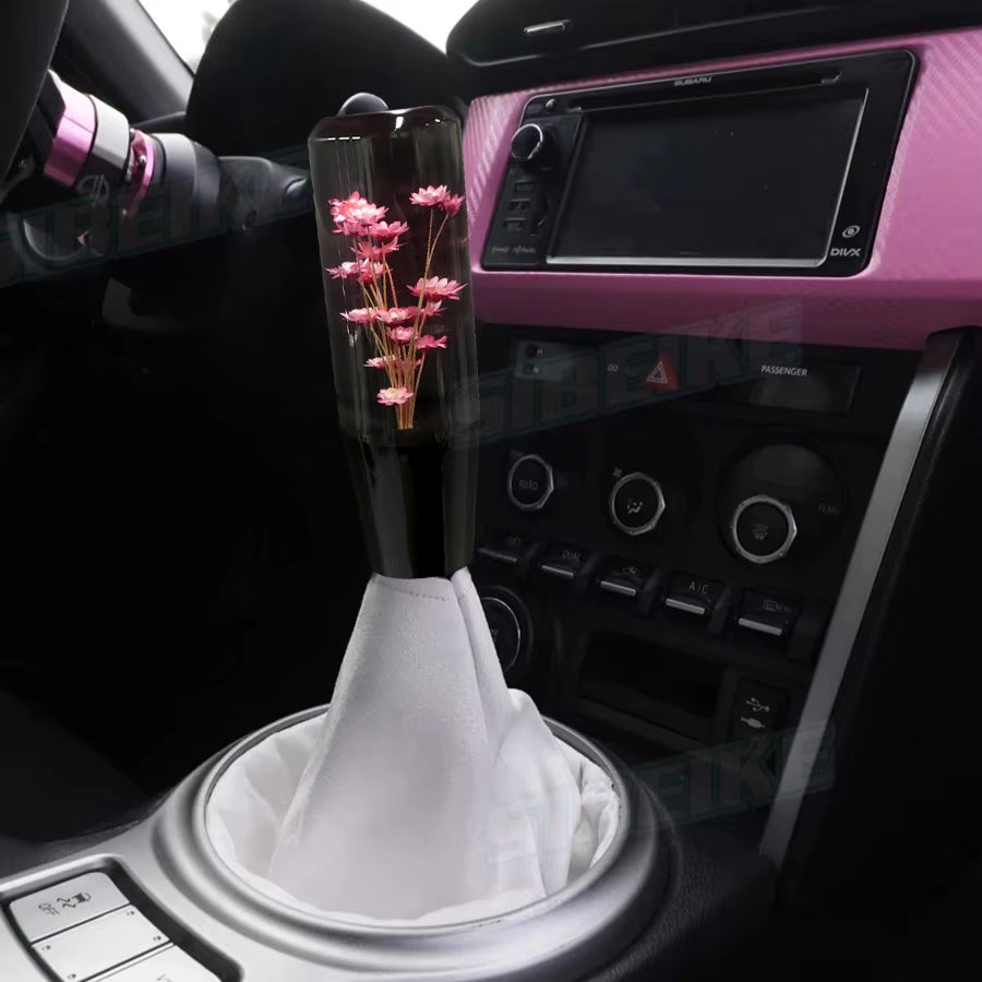 6" Blooming Clear Acrylic Shift Knob
