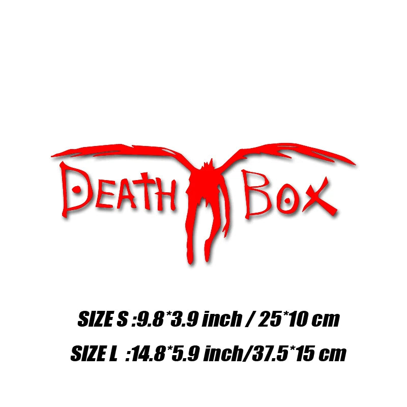 ☠️📦 DEATH BOX Sticker – Drive Like You’ve Signed the Notebook 💀🚗