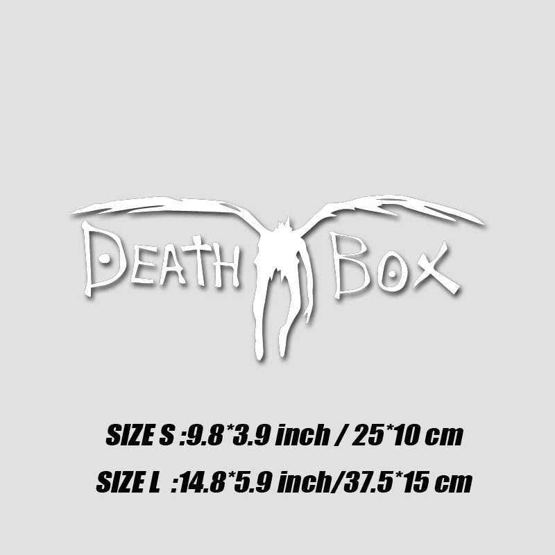 ☠️📦 DEATH BOX Sticker – Drive Like You’ve Signed the Notebook 💀🚗