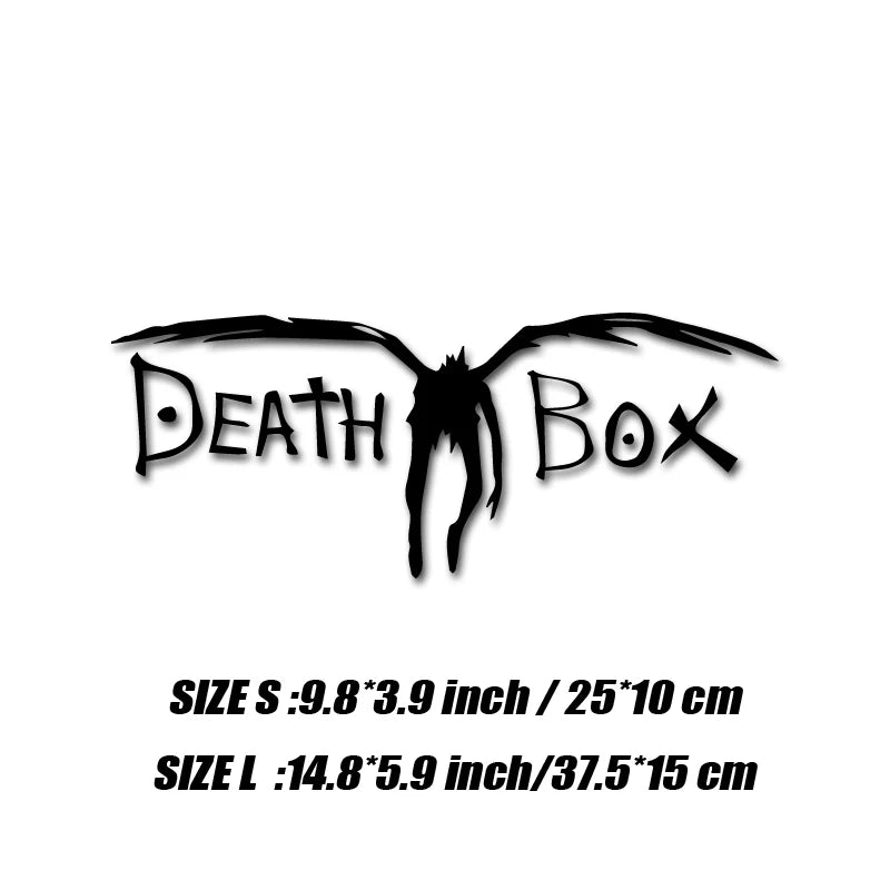 ☠️📦 DEATH BOX Sticker – Drive Like You’ve Signed the Notebook 💀🚗