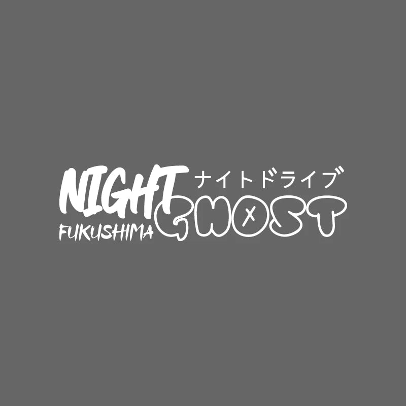 🌙👻 NIGHT GHOST – Fukushima Drive Club Decal 🏁🈶