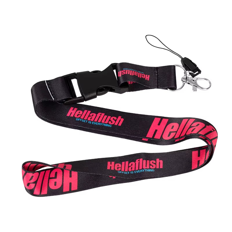 NEW JDM Style Lanyard Keychain Work Card ID Cell Phone Key Hanging Neck Lanyard NOS FAKE TAXI Keyring Motorcycl Auto Accessories