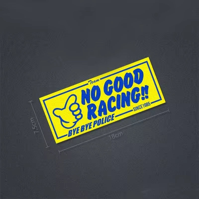 🚓💨 NO GOOD RACING Stickers – Bye Bye Police Since 1985 😎🔥