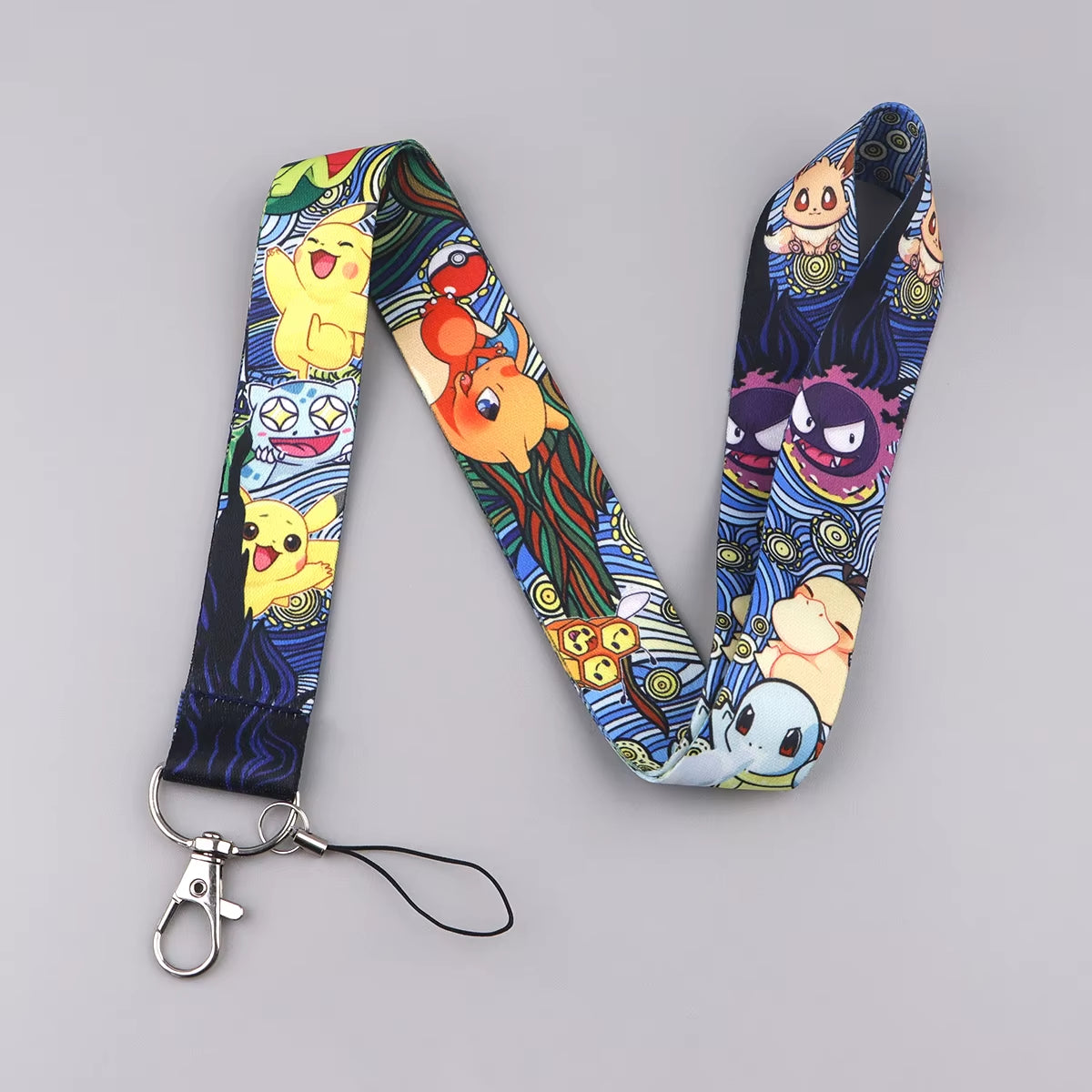 Anime Gengar Lanyard for Keys Cartoon ID Card Gym Mobile Phone Straps USB Badge Holder DIY Hang Rope Lariat Lanyard Jewelry Gift