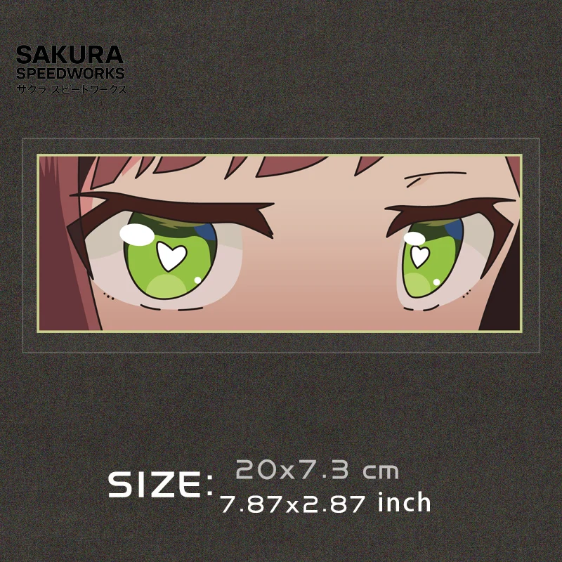 👀 JDM Anime Girl Eyes Reflective Stickers 👀
