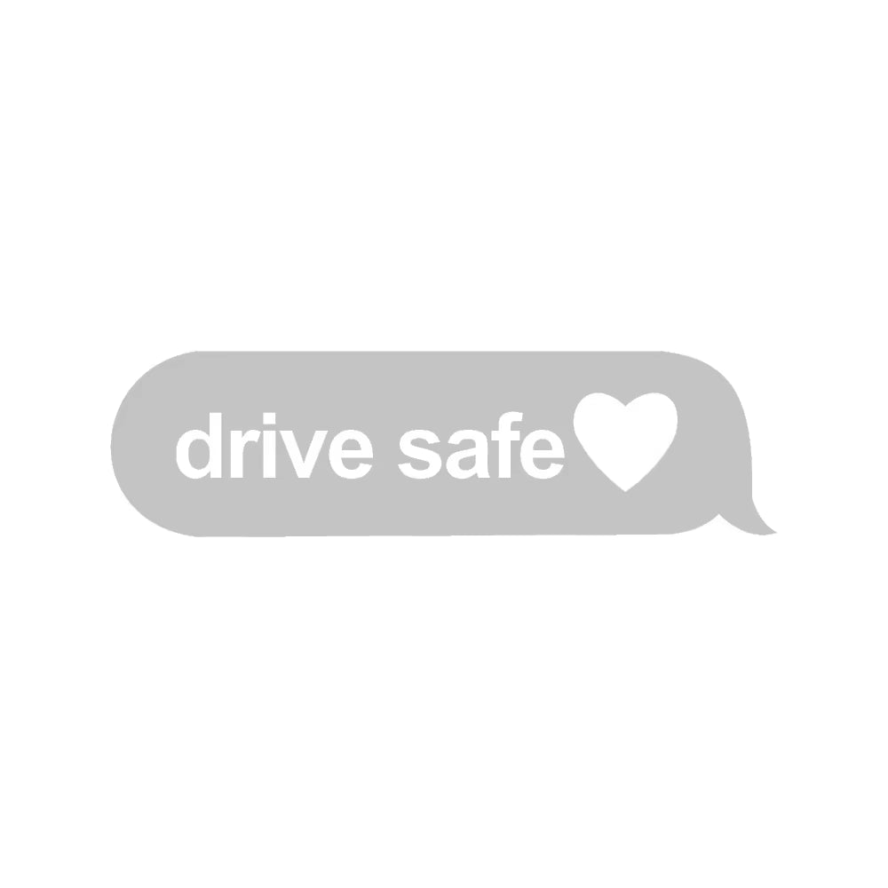 💬❤️ Drive Safe Text Bubble Sticker – A Small Reminder That Hits Big ✨