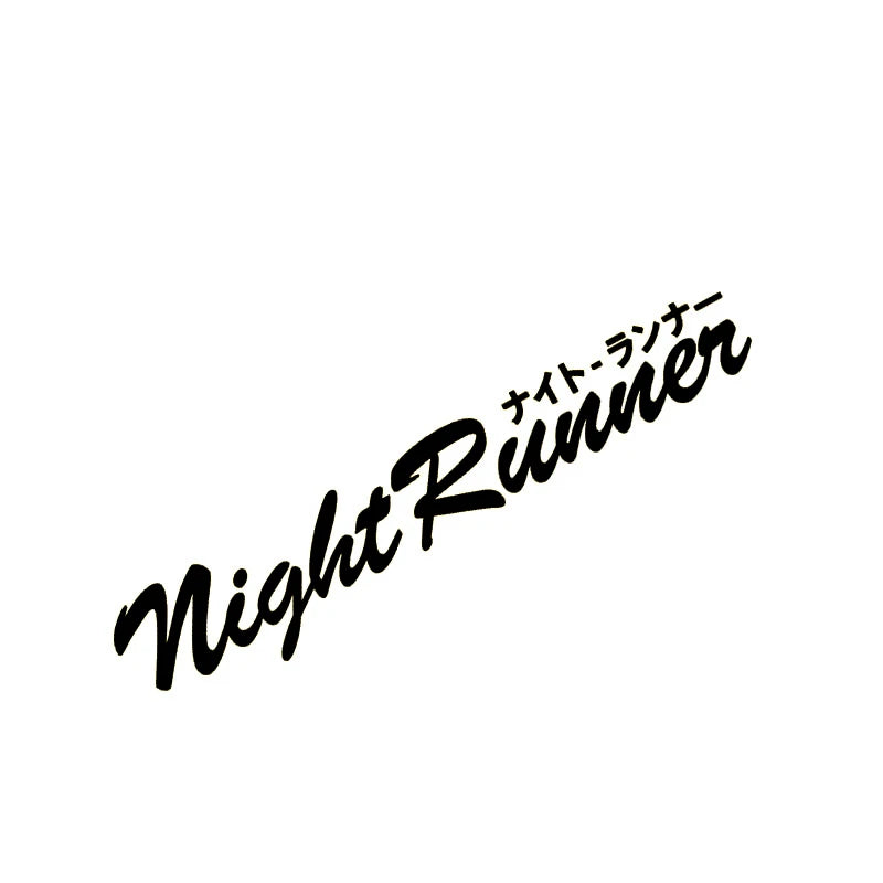 🌒 Night Runner Window Decal – Built for 2AM Pulls & Tunnel Revs