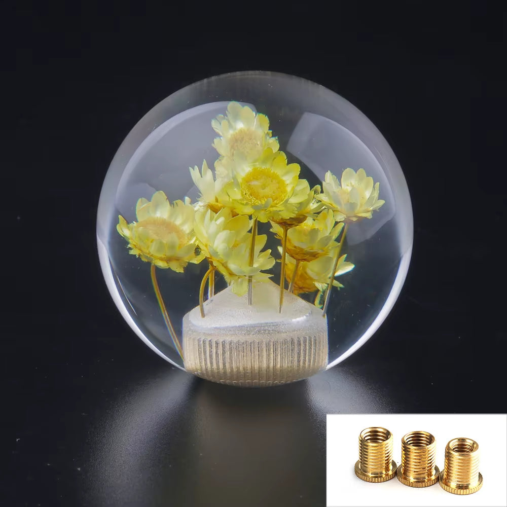 Blooming Clear Acrylic Shift Knob 