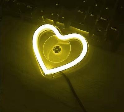 💖 RetroGlow Heart LED – Neon Mood Activated