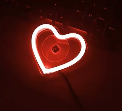 💖 RetroGlow Heart LED – Neon Mood Activated