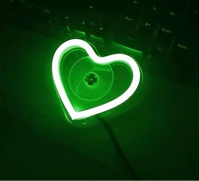 💖 RetroGlow Heart LED – Neon Mood Activated