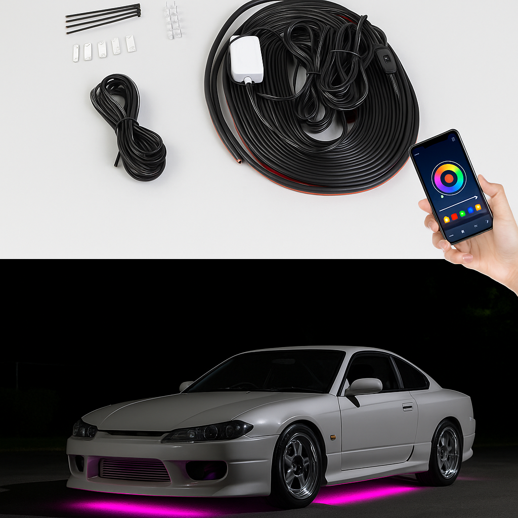 🔥 RetroGlow Aura™ Nightwave Underglow LED Kit