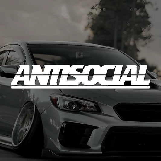 🖤 Antisocial – JDM Window Banner