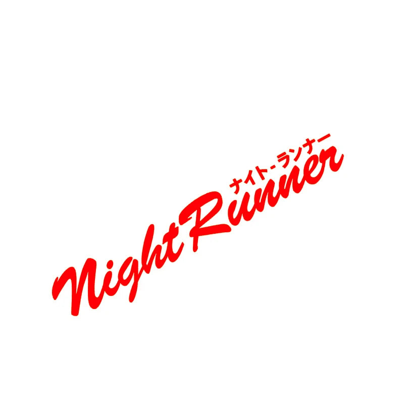 🌒 Night Runner Window Decal – Built for 2AM Pulls & Tunnel Revs