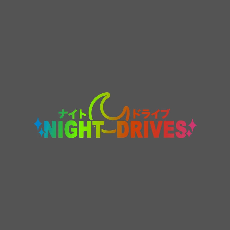 🌙 Night Drives JDM Window Banner