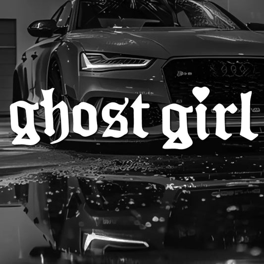 👻 Ghost Girl Window Banner – JDM Vinyl Decal for Baddies Who Ride at Night