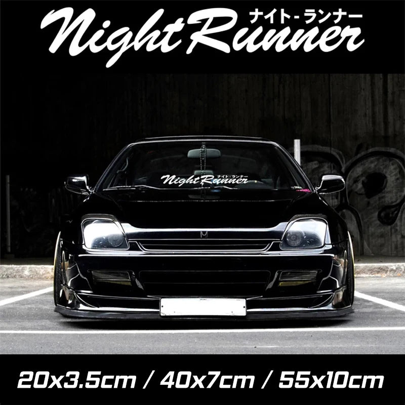 🌒 Night Runner Window Decal – Built for 2AM Pulls & Tunnel Revs