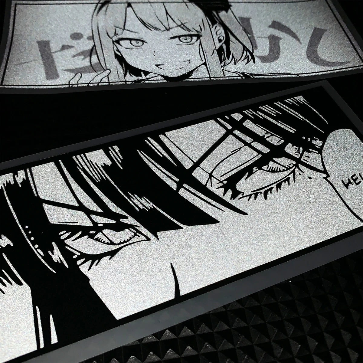 🖤 “Dead Inside, Fast Outside” Manga Eyes Vinyl Sticker – 2PC Set