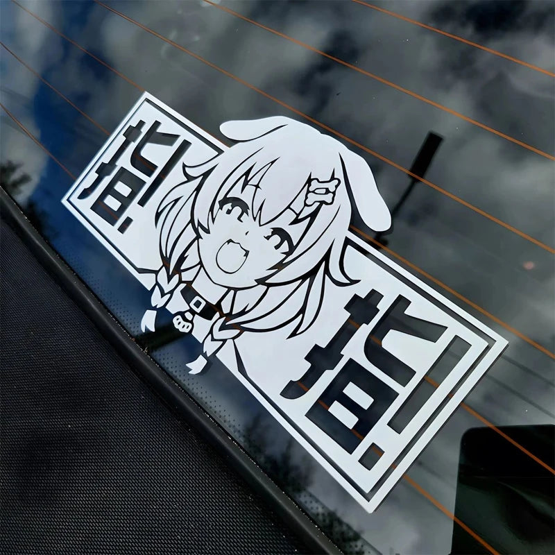 🐶 Korone-Inspired JDM Vinyl Decal – Reflective Finish