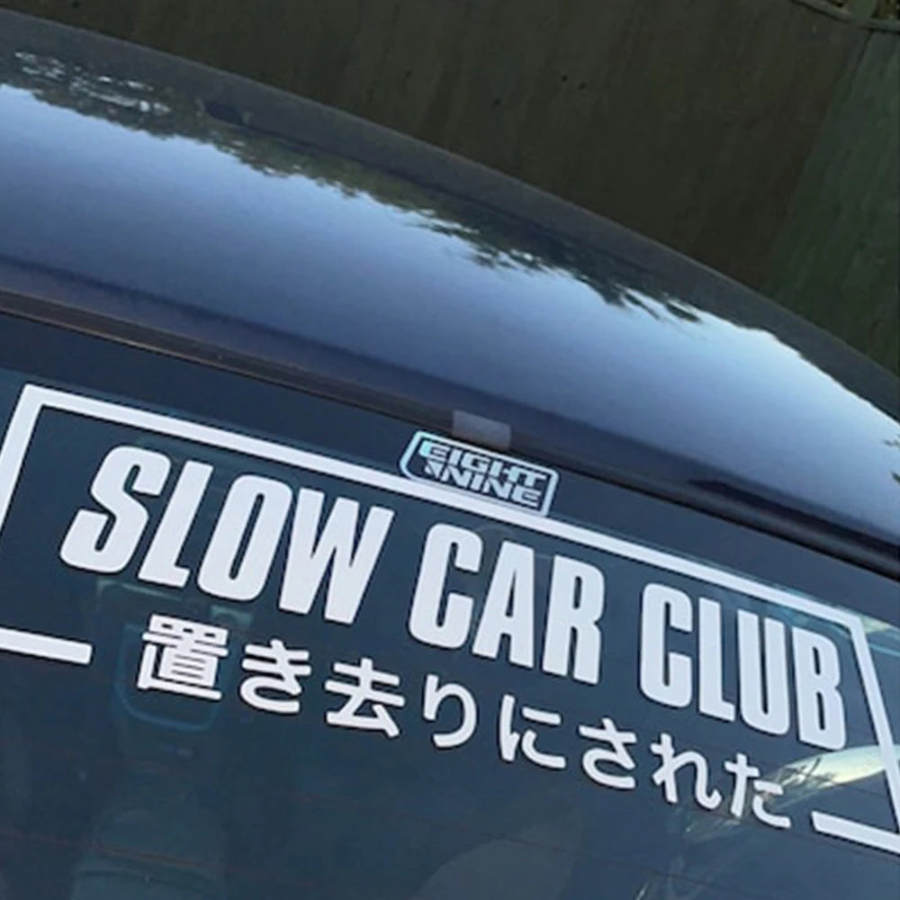 🐢🛞 SLOW CAR CLUB Banner – Left Behind, But Looking Clean 🚗💨
