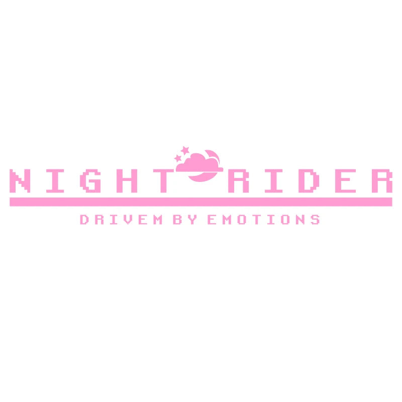 🌌🚘 NIGHT RIDER Decal – Driven by Emotions 🖤🌙