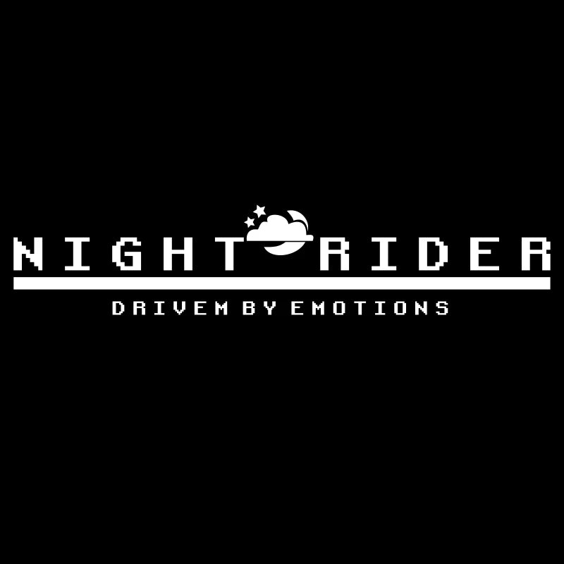 🌌🚘 NIGHT RIDER Decal – Driven by Emotions 🖤🌙