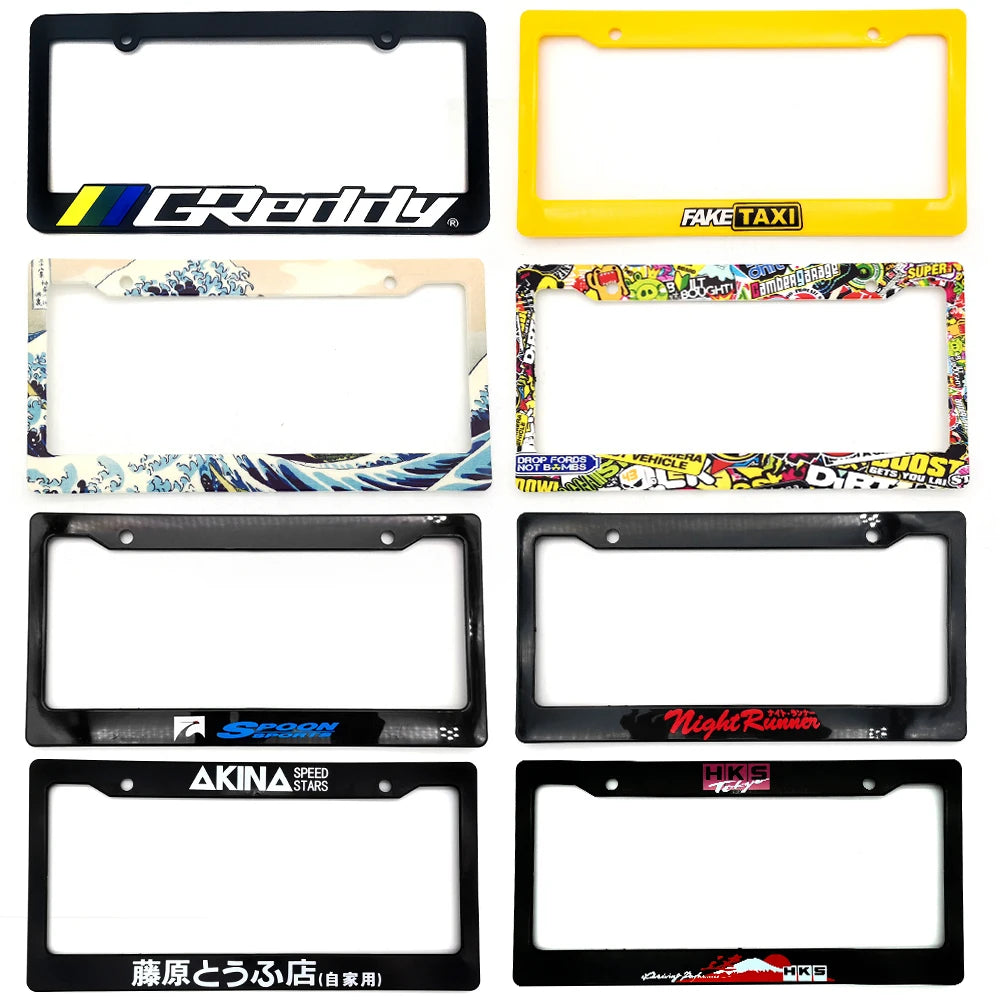 1 Pair(2Pcs) JDM Style License Plate Frame