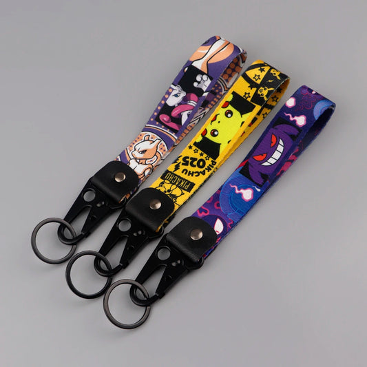 ⚡👾 Anime Vibes Key Tag Set – Pikachu, Gengar & Mewtwo 🔑🎮