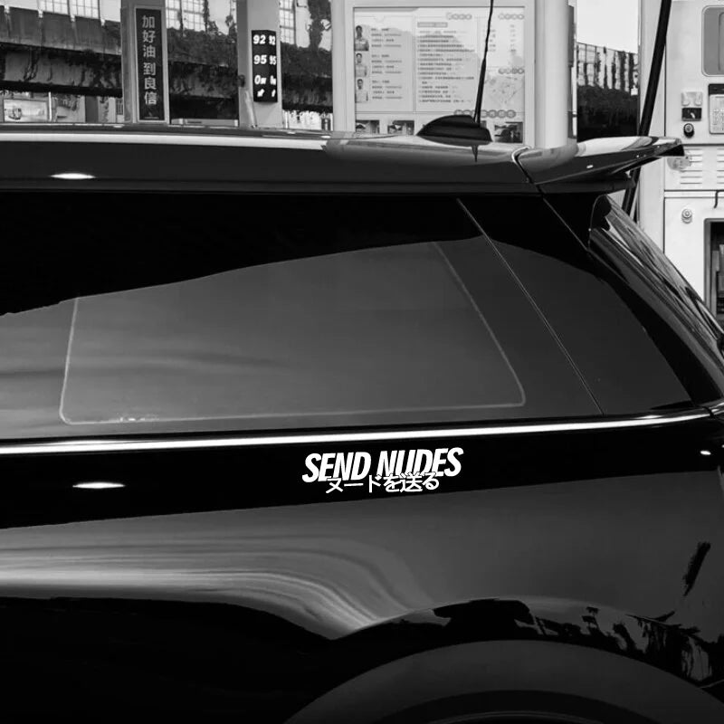 📸💌 SEND NUDES Sticker – Lost in Translation, Found on Your Car 🍑🚗