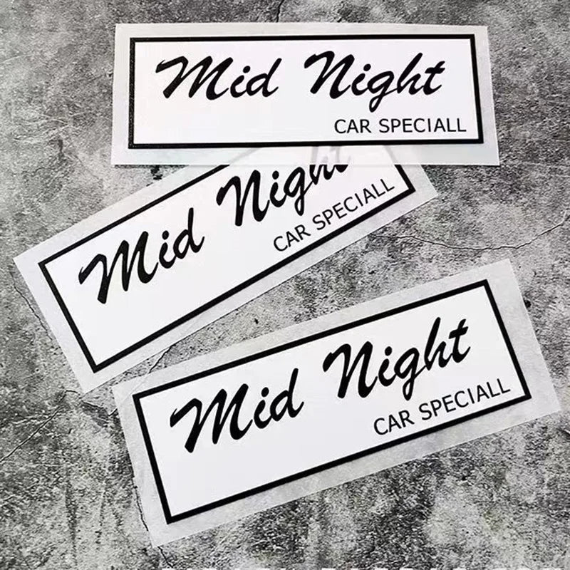 🌙🏎️ Mid Night Car Speciall Sticker – The Legendary Replica ⚫💨