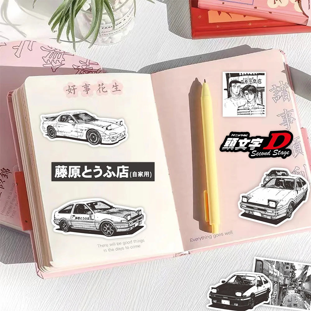 10/30/75Pcs Initial D Manga Stickers