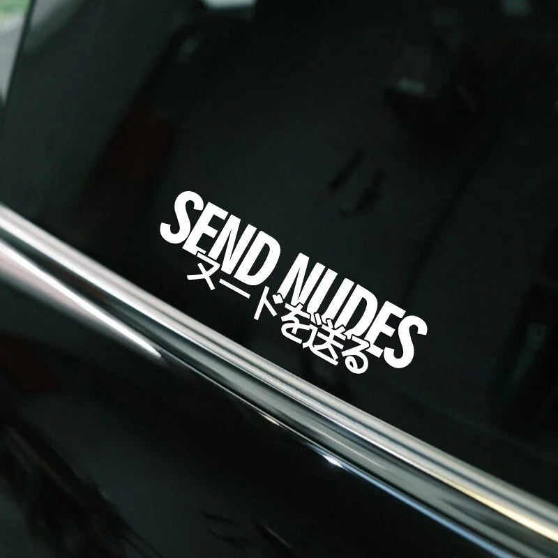 📸💌 SEND NUDES Sticker – Lost in Translation, Found on Your Car 🍑🚗