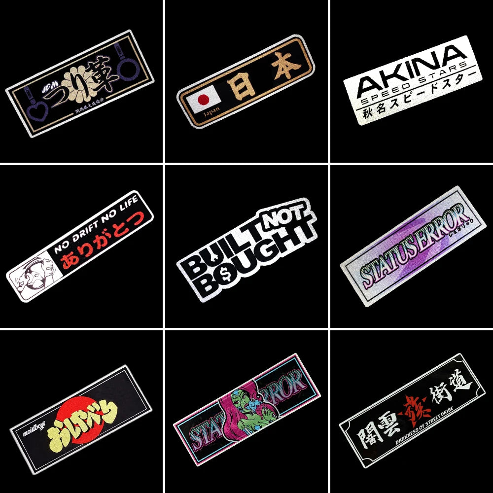 ⚡🛣️ Reflective Drift Slap Stickers – Built to Slap, Shine, and Slide 💨✨