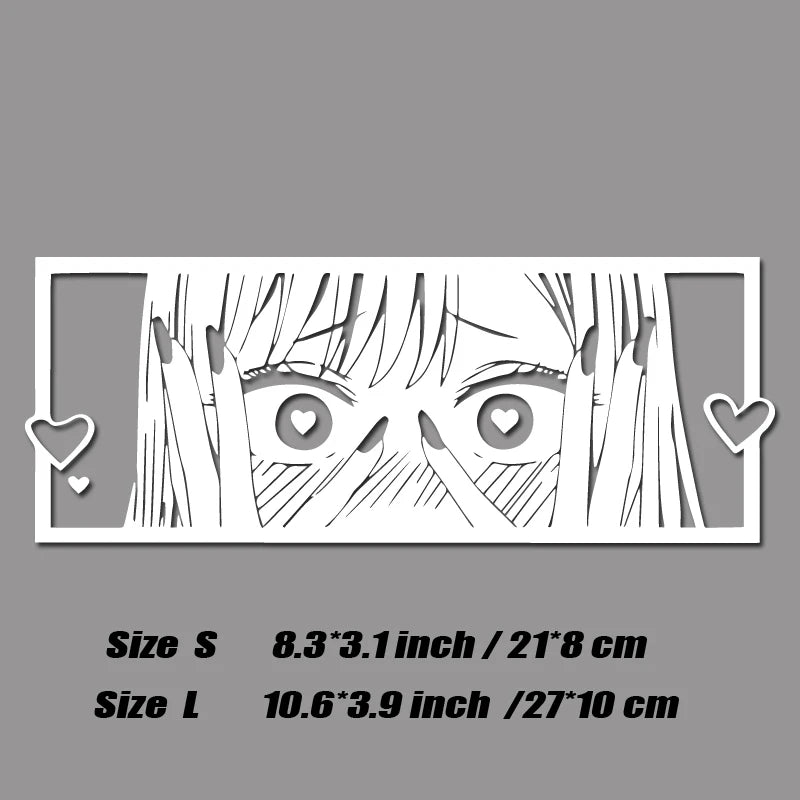 💘 Shy Waifu Love Eyes Decal