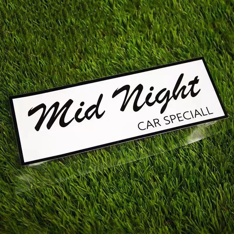 🌙🏎️ Mid Night Car Speciall Sticker – The Legendary Replica ⚫💨