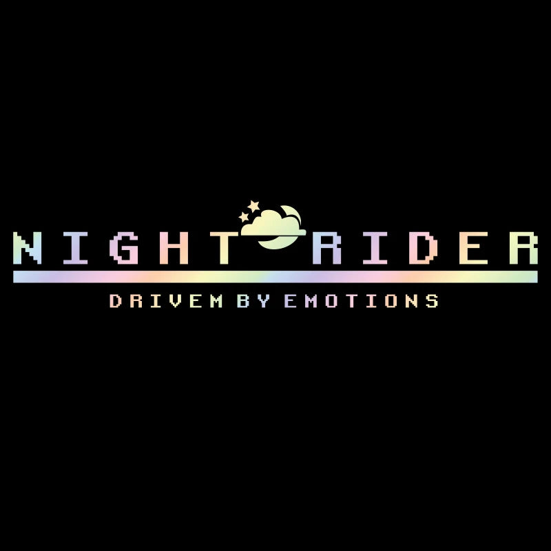 🌌🚘 NIGHT RIDER Decal – Driven by Emotions 🖤🌙