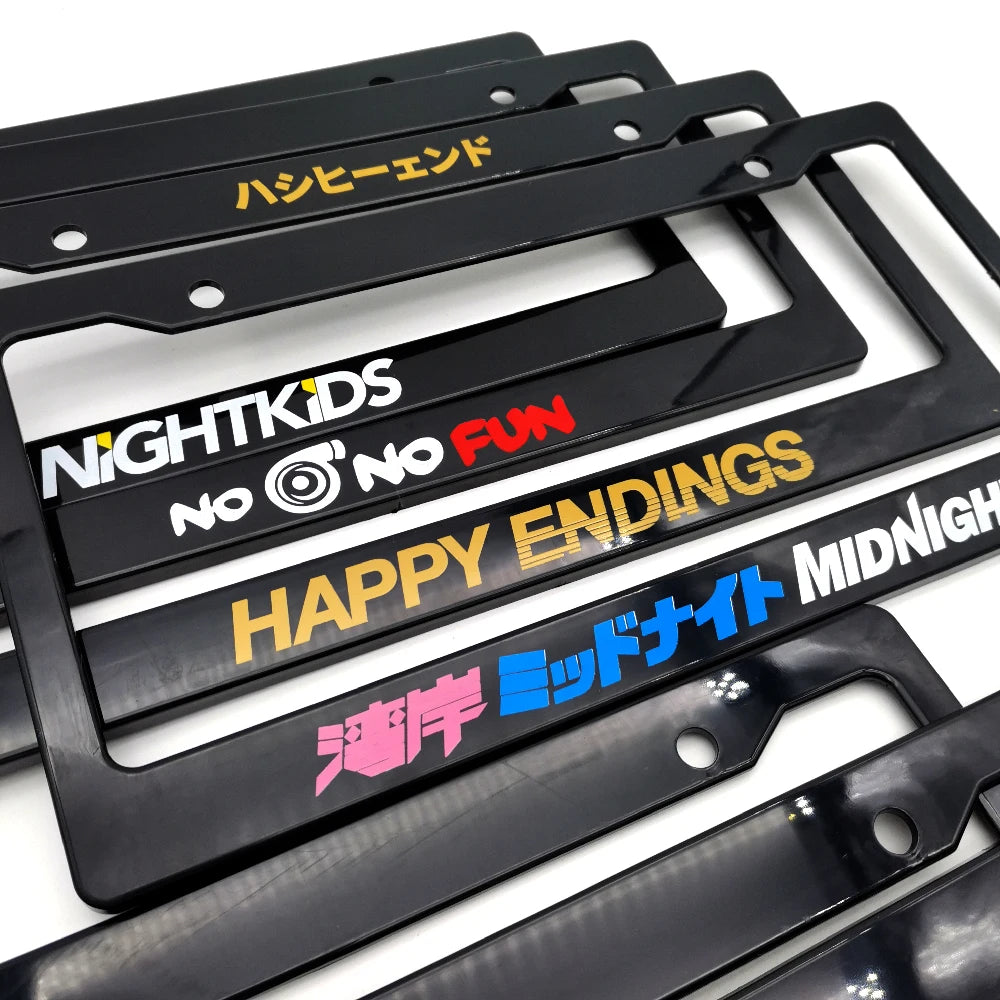 1 Pair(2Pcs) JDM Style License Plate Frame