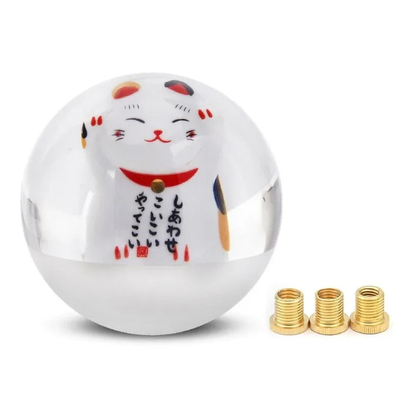 🐾 “Lucky Paws” Crystal Shift Knob – Fortune Meets Function