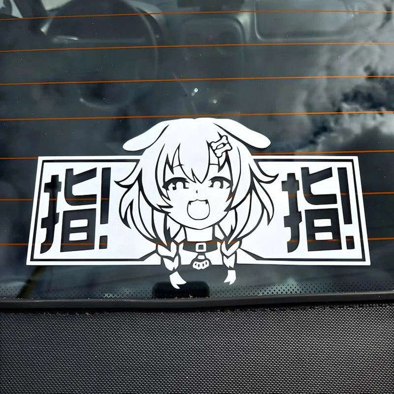 🐶 Korone-Inspired JDM Vinyl Decal – Reflective Finish