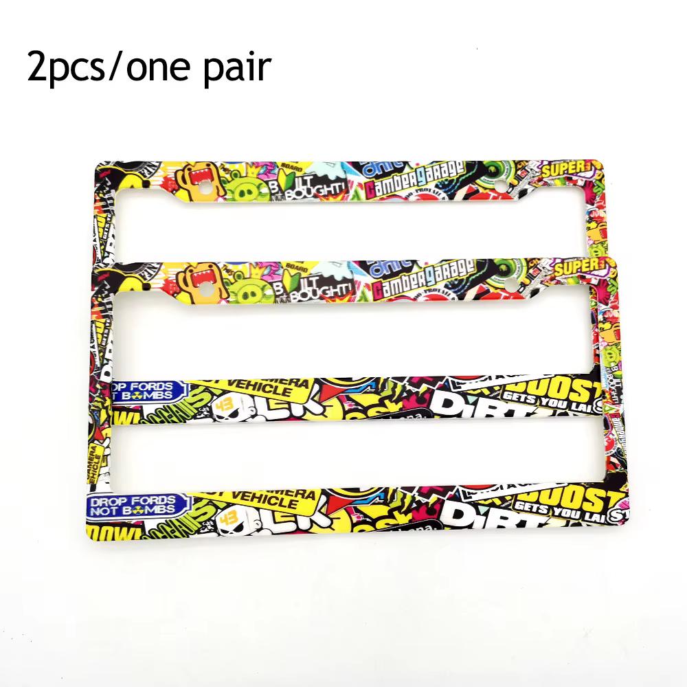1 Pair(2Pcs) JDM Style License Plate Frame