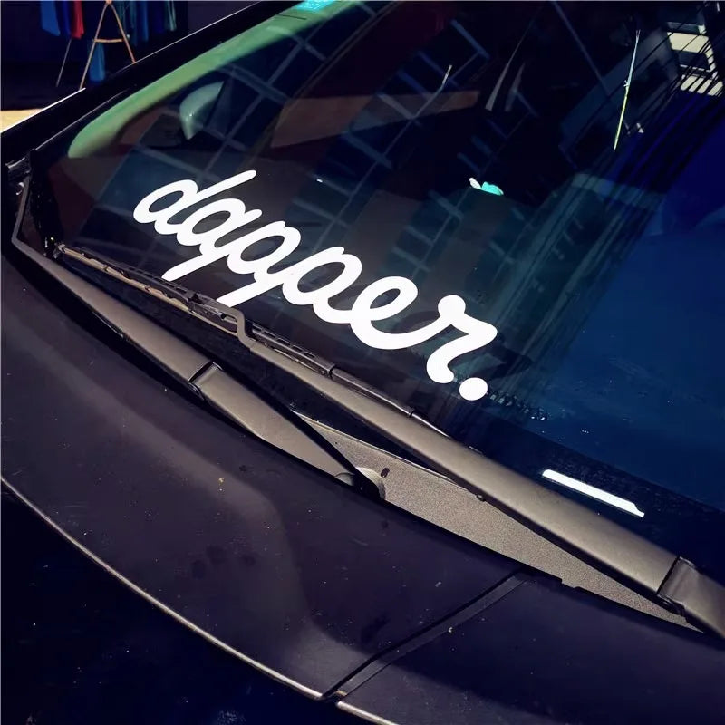🕶️💨 dapper. Windshield Banner – Stay Clean, Roll Low 🔑🚘