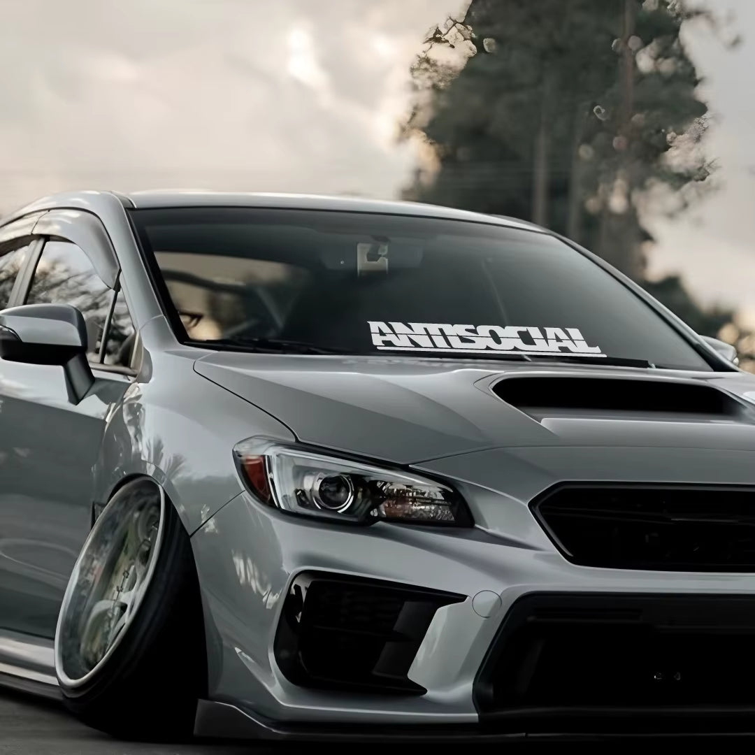 🖤 Antisocial – JDM Window Banner