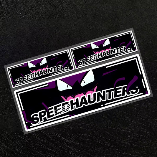 3Pcs/Lot JDM Reflective Stickers Speed Haunters Vinyl Decal Accessories Decor Car Motorcycle Body Window Windshield Bumper