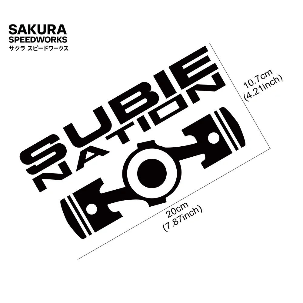 🚗 SUBIE NATION VINYL DECAL 🚗